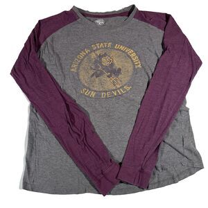 Arizona State University Sun Devils Distressed Long Sleeve T-Shirt Men's Large